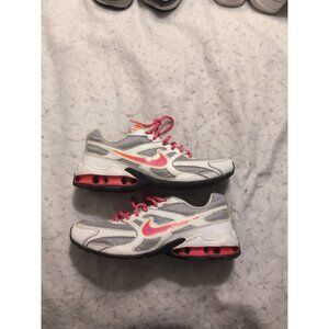 Nike Reax Run Running Shoes Youth 5.5Y White Pink 469684-068